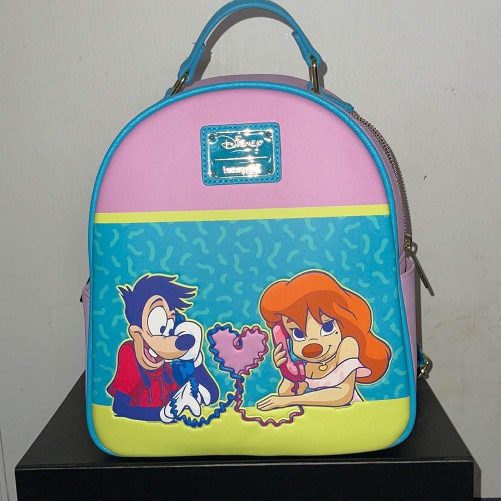 Loungefly Disney A Goofy Movie Max & Roxanne Mini Backpack + Wallet